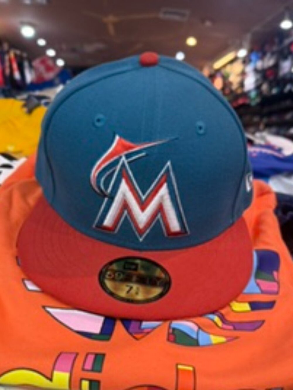 New Era 59FIFTY fitted baseball cap featuring the Miami Marlins